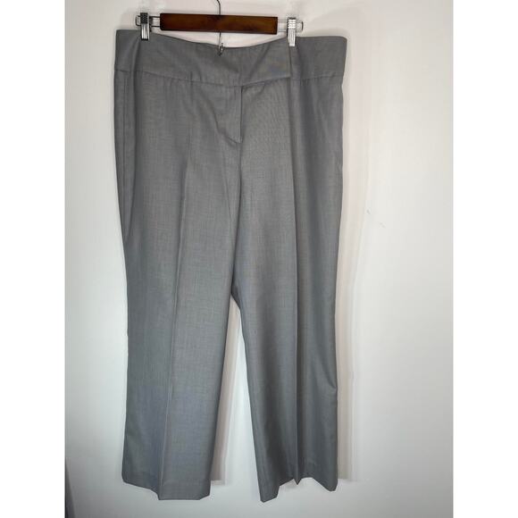 Larry Levine slacks pants women's size 18 gray lined work career wear trousers - Picture 6 of 15